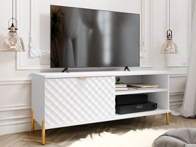 Tv stolík/skrinka Fetroso 1K, Farby: biela