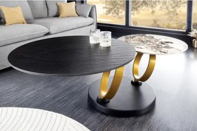 Konferenčný stôl otočný 44317 Rings 80-135x80cm Ceramik  - Komfort-nábytok