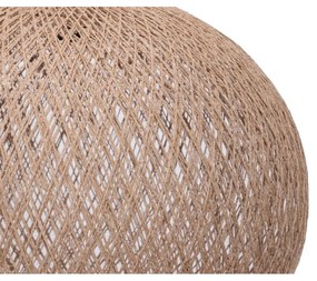 Béžové závesné svietidlo s tienidlom z juty ø 38 cm – Opviq lights