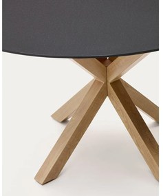 Okrúhly jedálenský stôl so sklenenou doskou ø 150 cm Argo – Kave Home