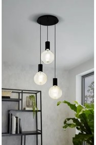 Eglo 98663 - Luster na lanku POZUETA 3xE27/40W/230V