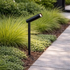 Moderné záhradné bodové svietidlo 12V čierne 10cm vrátane LED IP65 - Lino