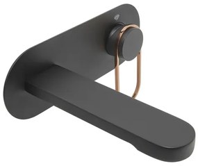 Umývadlová batéria SAT Fusion vrátane podomietkového telesa čierna/bronz SATBSFU101CPCBR, 1 ks