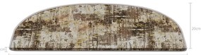Béžové nášľapy na schody v súprave 16 ks 20x65 cm Abstract – Vitaus