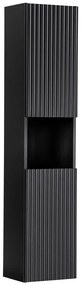 Koupelnová sestava Nova Black s deskou, umyvadly a skříňkami 120 cm černá/dub evoke