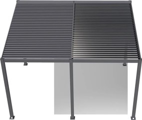 Pultová bioklimatická pergola s lamelami 3 x 4 M