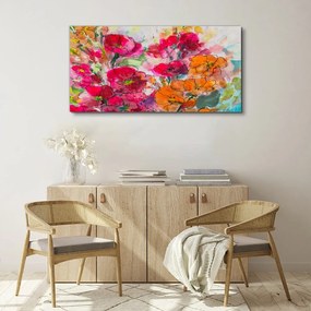 Obraz canvas Abstraktné akvarel kvety