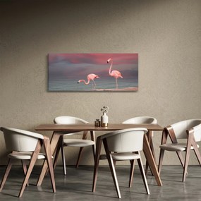 Obraz plameniakov (120x50 cm)