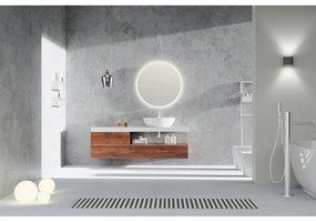 Nástenné zrkadlo s osvetlením ø 60 cm Luna – Mirrors and More