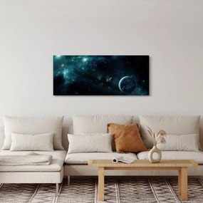 Obraz - Život vo vesmíre (120x50 cm)