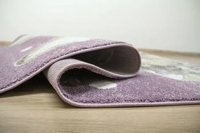 Detský koberec Lima G755A zajačik, žltý / fialový