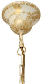 Luster na reťazi MALBO 5xE27/15W/230V béžová