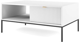PROXIMA.store - Dizajnový konferenčný stolík - NOVA FARBA: biela, FARBA NÔH: zlatá