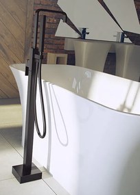 Besco Voľne stojaca vaňová batéria Modern I VB B Čierna mat