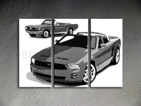 Ručne maľovaný POP Art obraz Ford Mustang
