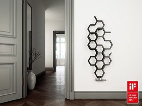 Terma Hex 821x486 vodný radiátor Soft 9005 ZX