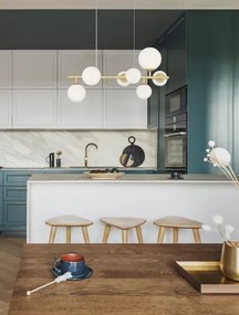 Retro luster Odillia B 65 zlatá číra