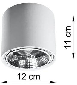 Biele stropné svietidlo Sollux Luigi