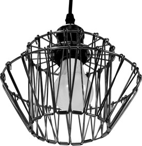 Toolight - Závesné svietidlo 36cm E27 60W APP941-1CP, čierna, OSW-05663