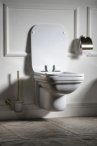 Kerasan Kerasan, WALDORF WC sedátko, Soft Close, biela/chróm, 418801