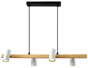 Luster na lane XILO 4xGU10/25W/230V buk/biela