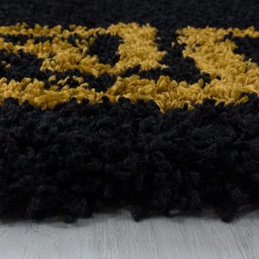 Koberec Hera čierno zlatý