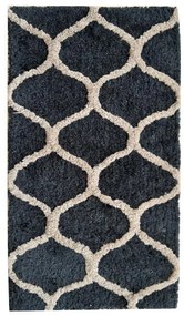 Koberec Shaggy 3D Flytap 0,8/1,5 PSR 06046 čierna