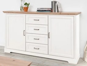 Komoda so zásuvkami Jasmin 165 cm, borovica/dub artisan%