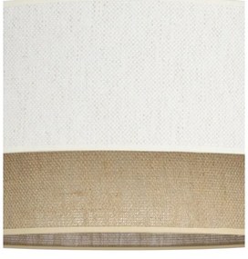 Luster na lanku NATIA 1xE27/60W/230V biela/hnedá