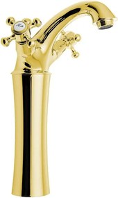 Stojančeková umývadlová batéria v zlatej farbe Antea – Sapho