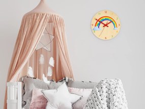 Dětské nástěnné hodiny Ami Duha 30 cm vícebarevné