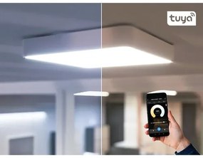Panlux Prisadené LED svietidlo Verona Square Smart biela, 28,3 x 28,3 cm, IP54