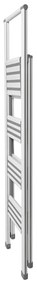 Biele skladacie schodíky Wenko Ladder, 153 cm