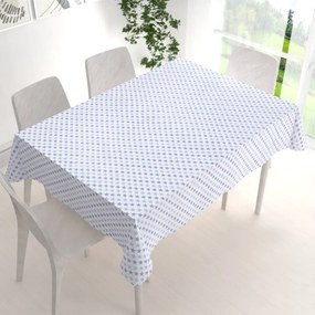 Biante Bavlnený obdĺžnikový obrus Sandra SA-266 Modré hviezdičky na bielom 130x180 cm