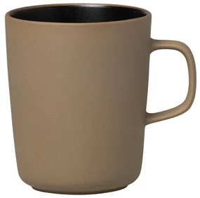 Hrnček Oiva 0,25l, hnedo-čierny