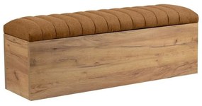 Lavica v oranžovej a prírodnej farbe Oceane – Bobochic Paris