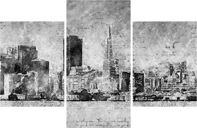 Obraz - Coffee art city (90x60 cm)