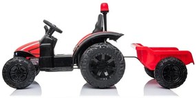 Lean Toys Elektrický traktor HZB-200 - červený - motor 2x45W - batéria - 1x12V7Ah