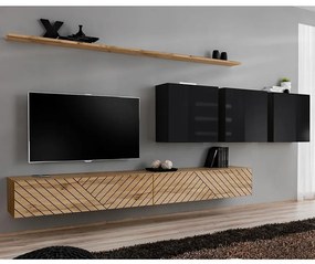 Obývacia Stena Switch VII Line Wotan/Čierna