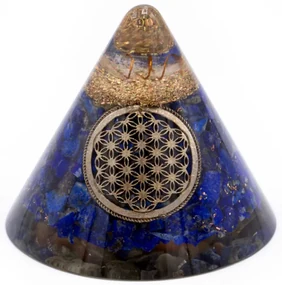 Orgonit Lapis Lazuli 9cm Kvet života