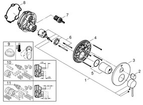 GROHE 24092AL1 - Batéria ESSENCE grafit