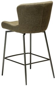 Khaki čalúnená barová stolička (výška sedadla 67,5 cm) Glam – DAN-FORM Denmark