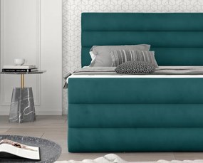 Kontinentálna boxspring posteľ Carmen, sivá 160x200cm (dora 96/ CAND 02)