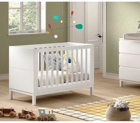 Biela postieľka z borovicového dreva 60x120 cm Eva – Vipack