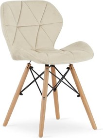 Zamatové kreslo LAGO - šedé Farba: Šedá