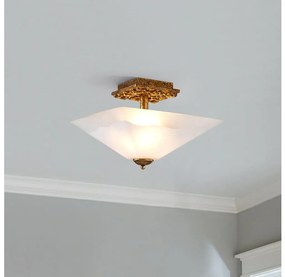 Flambeau STAR-F-S-DG - Stropné svietidlo STAR 2xE27/40W/230V medené