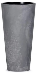 Plastový kvetináč DTUS200E 20 cm - tmavosivá