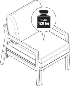 Rozťahovacie záhradné kreslo