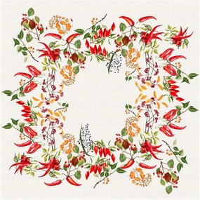 Obrus z vypratého ľanu Piments