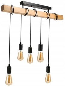 BERGE LED závesné stropné svietidlo 5x E27 Loft